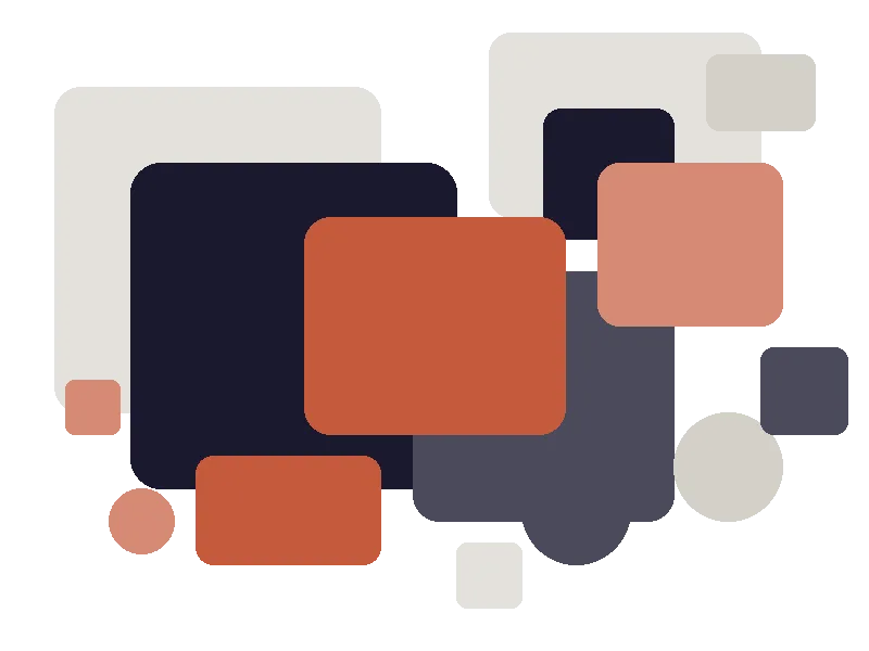 Abstract geometric composition representing structured software development